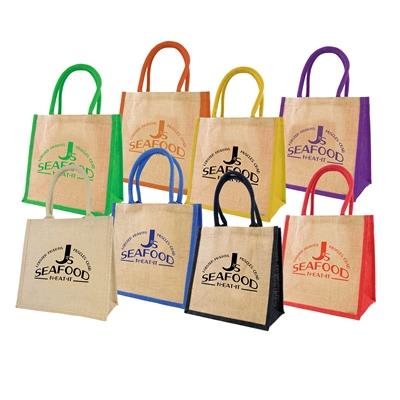 Coloured Jute Shopper