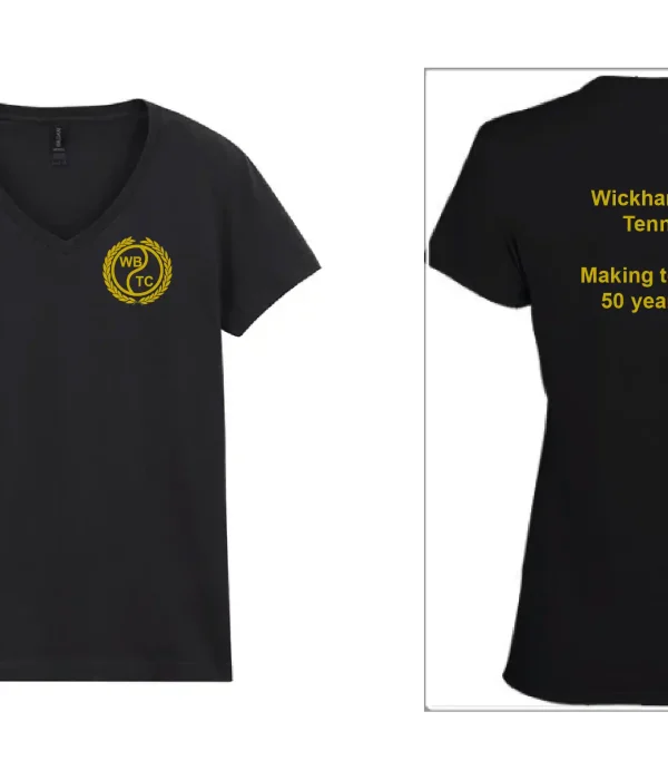 Wickham Bishops Tennis Club Ladies V Neck Tshirt