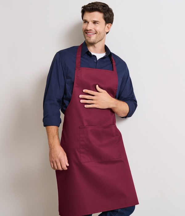 Classic bib apron with pocket