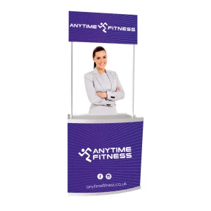 Anytime Fitness Promo Counter | Branded Exhibition and Event Display Counter