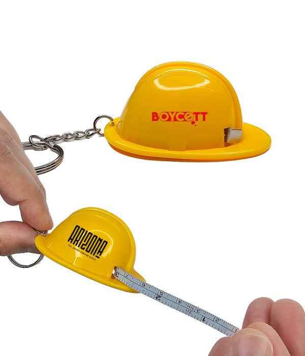 Hard Hat Tape Measure Keyring
