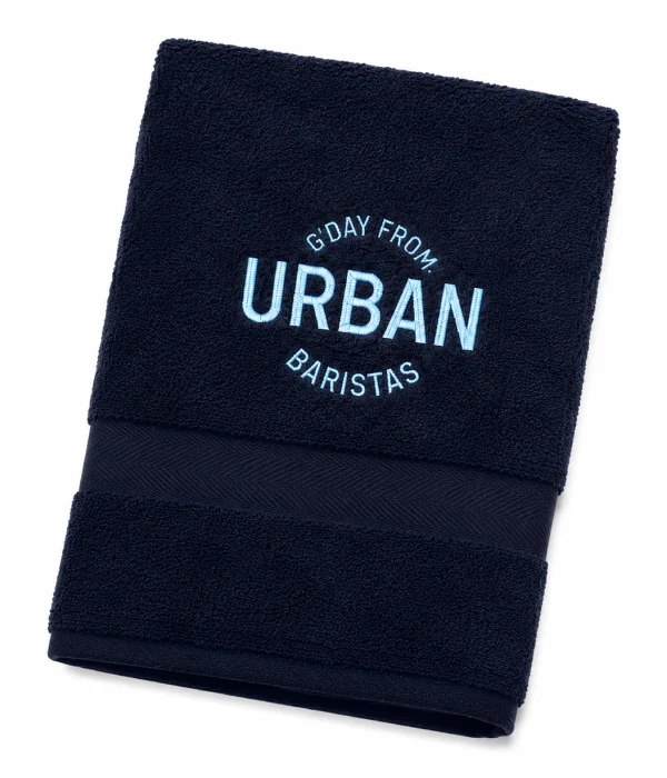 Urban Baristas Navy/Blue Towel